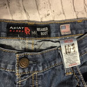 Ariat M4 Relaxed Basic Boot Cut Denim Jeans 38 X 30
